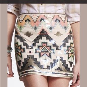 👗Express Sequin Skirt.
